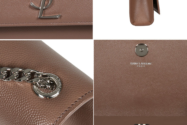 SAINT LAURENT PARIS/圣罗兰 牛皮YSL LOGO链条背提包 女士单肩包 364021BOW0N