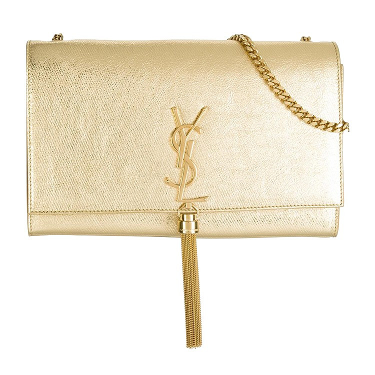 Yves saint Laurent/圣罗兰 Kate Monogram系列YSL金属logo标识流梳装饰牛皮女士链条单肩包#354119 DUZ0J 8030