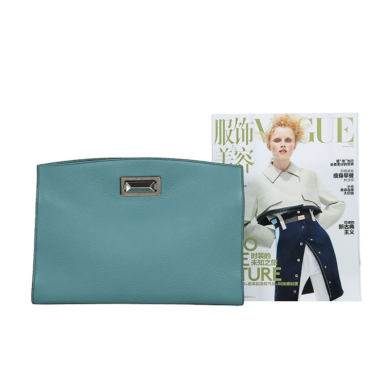 MaxMara/麦丝玛拉 简洁锁扣式羊皮女士手拿包 NHCLU0448710266