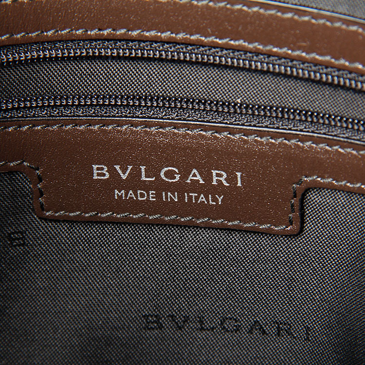 Bvlgari(宝格丽) 卡其色PVC斜挎包