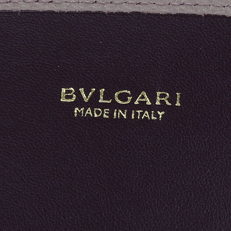 BVLGARI/宝格丽 长款女士BVLGARI小牛皮翻盖夹口钱包 281439 沙漠石英