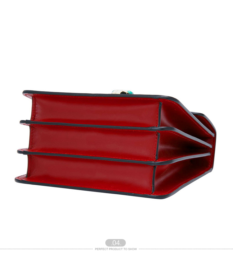 BVLGARI/宝格丽 serpenti forever宝石红小牛皮手提单肩两用包 280165RED-005 20161209