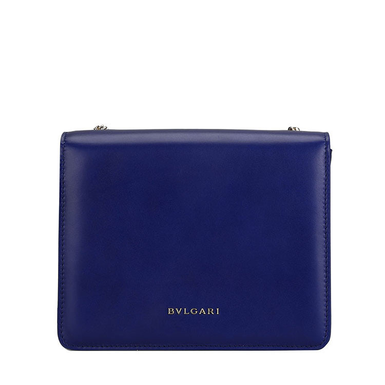 BVLGARI/宝格丽 小号女士BVLGARI小牛皮翻盖包 281264 皇家蓝