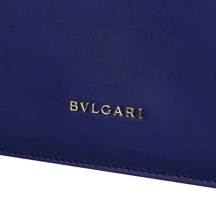 BVLGARI/宝格丽 小号女士BVLGARI小牛皮翻盖包 281264 皇家蓝