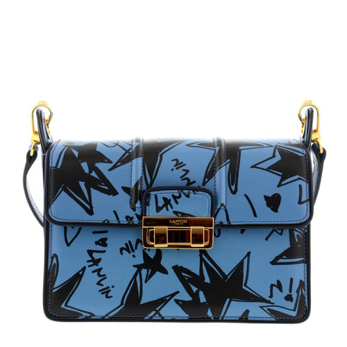【包税】Lanvin/浪凡 女士 真皮 logo点缀 印花 单肩包 BR