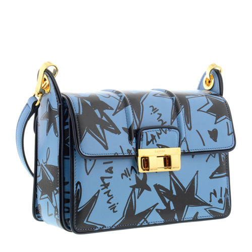 【包税】Lanvin/浪凡 女士 真皮 logo点缀 印花 单肩包 BR