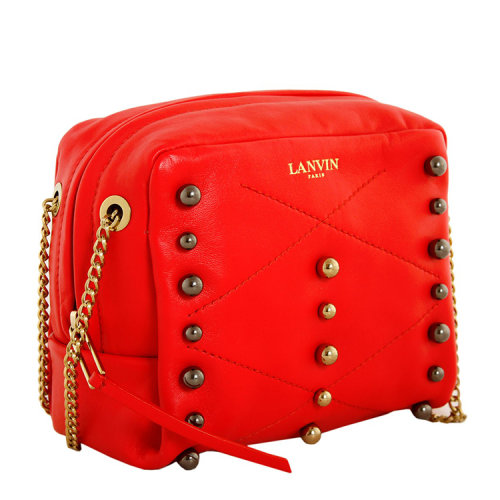 Lanvin/浪凡 女士 羊皮 铆钉装饰 单肩包 EB