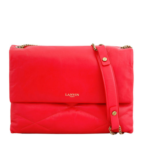 【包税】Lanvin/浪凡 女士 牛皮 logo点缀 单肩包 EB
