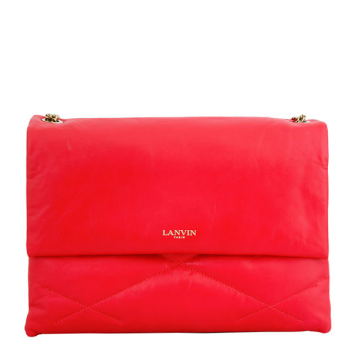 【包税】Lanvin/浪凡 女士 牛皮 logo点缀 单肩包 EB