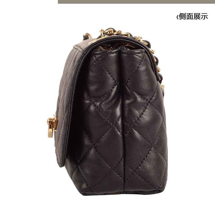 DKNY/唐娜 凯伦 牛皮 女士斜挎单肩包翻盖包 761510906-001