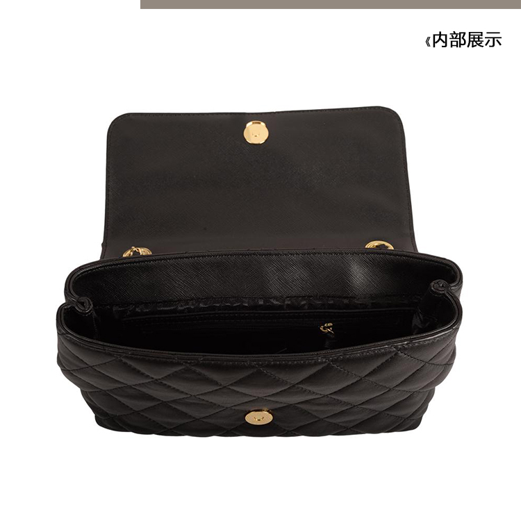 DKNY/唐娜 凯伦 牛皮 女士斜挎单肩包翻盖包 761510906-001