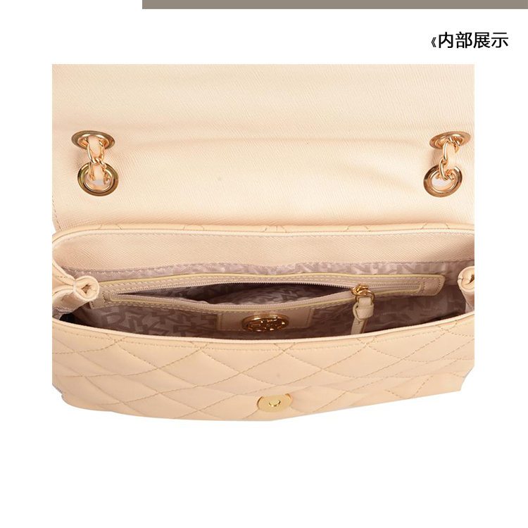DKNY/唐娜 凯伦 牛皮 女士斜挎单肩包翻盖包 762410101