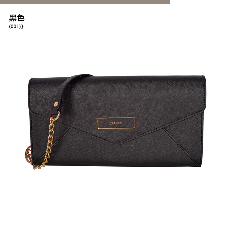 DKNY/唐娜 凯伦 PVC 女士单肩斜挎包迷你信封包 763410102-001