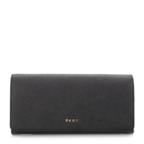 【16秋冬清仓】DKNY/唐娜 凯伦 女士字母浮雕装饰真皮钱包 AL