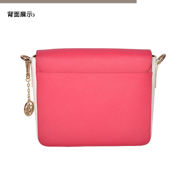 DKNY/唐娜 凯伦 牛皮 女士斜挎单肩包翻盖邮差包 761410102-519