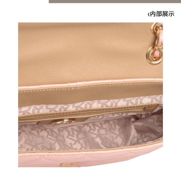 DKNY/唐娜 凯伦 牛皮 女士斜挎单肩包翻盖包 763411002-690