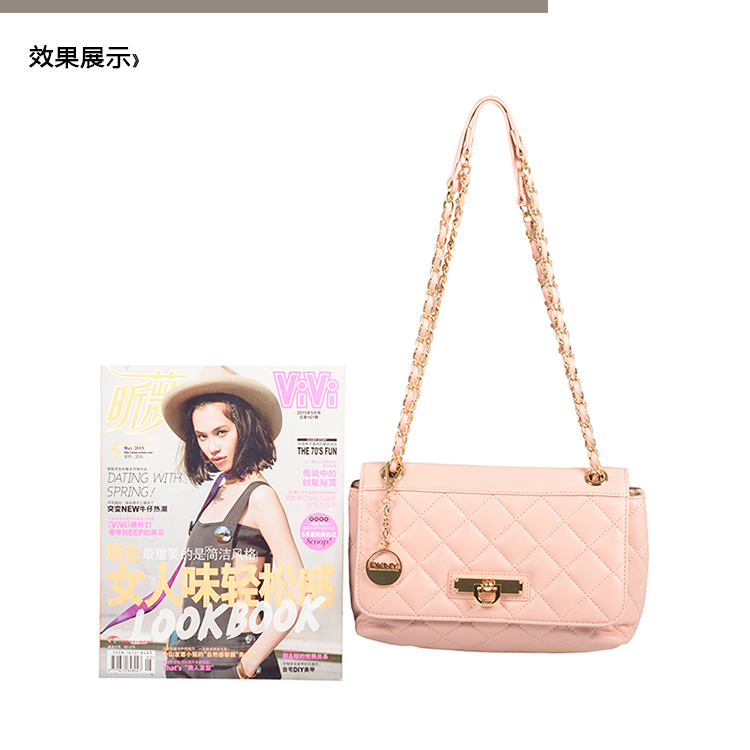 DKNY/唐娜 凯伦 牛皮 女士斜挎单肩包翻盖包 763411002-690