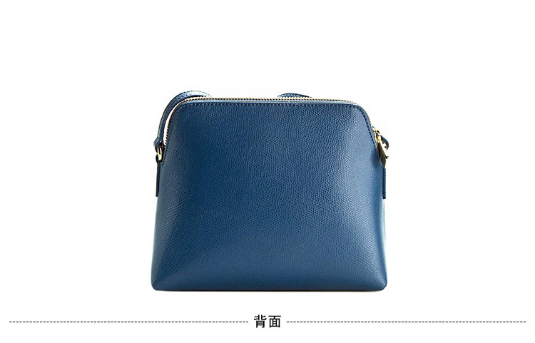 FURLA/芙拉 ISABELLE 系列 真皮 化妆包 墨绿+白色+黑色