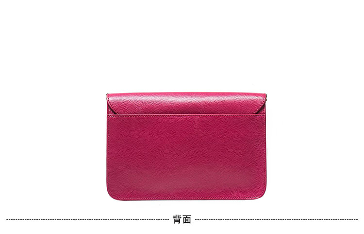 FURLA/芙拉Metropolis 锁扣链条单肩链条包 玫红色