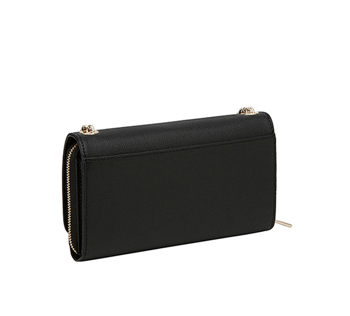 FURLA/芙拉 BABYLON系列黑色牛皮链条单肩包 821409 20161031
