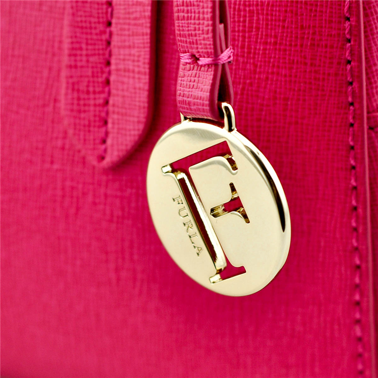 FURLA/芙拉*新款玫红色女士牛皮两用筒包手提包775620