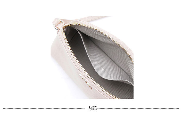 FURLA/芙拉 ISABELLE 系列 真皮 化妆包 粉色+银色+卡其色