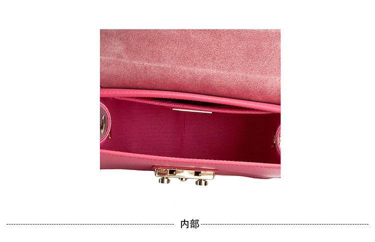 FURLA/芙拉 Metropolis 锁扣链条单肩包 粉色
