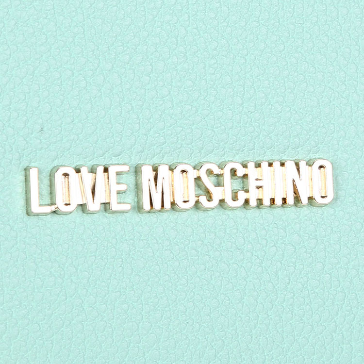 LOVE MOSCHINO/莫斯奇诺 女士半链条聚氨酯纤维斜挎包 JC4251PP01 薄荷绿