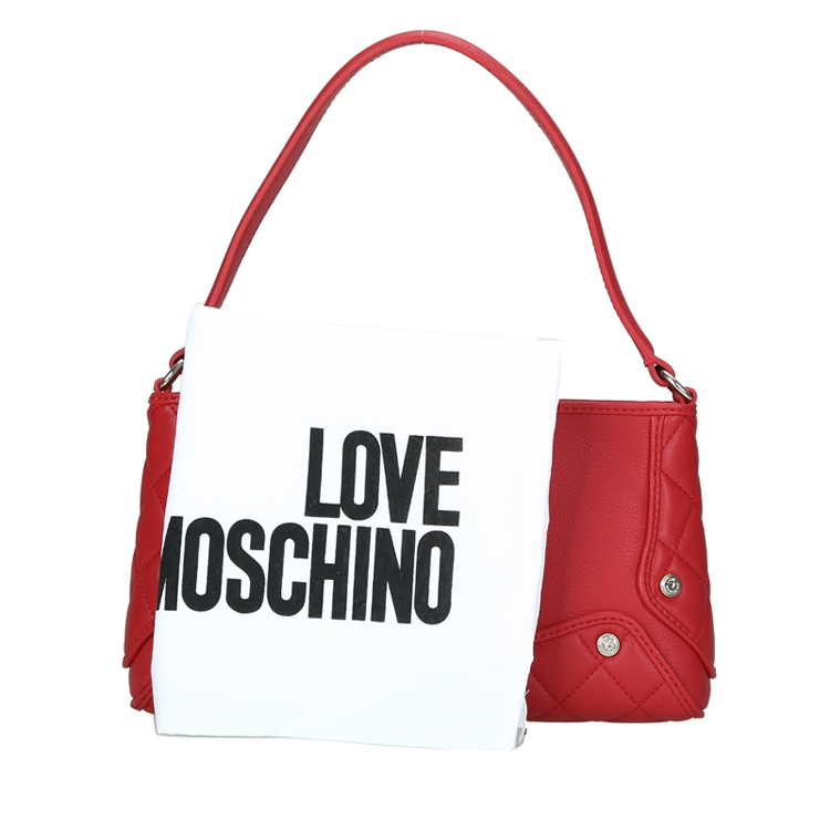 LOVE MOSCHINO/莫斯奇诺 女士聚氨酯纤维单肩包 JC4219PP01 红色