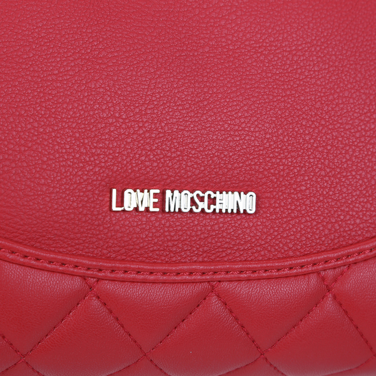 LOVE MOSCHINO/莫斯奇诺 女士聚氨酯纤维单肩包 JC4219PP01 红色