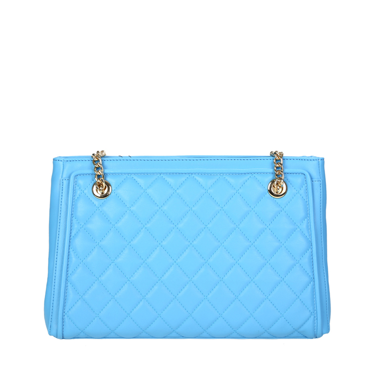 LOVE MOSCHINO/莫斯奇诺 女士半链条聚氨酯纤维单肩包 JC4215PP01 湖蓝