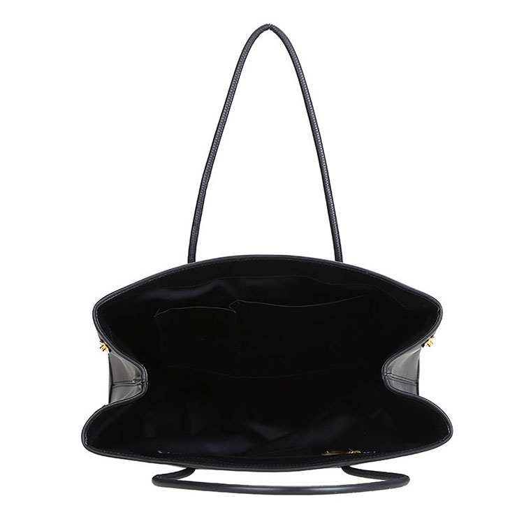 MOSCHINO/莫斯奇诺 女士小牛皮单肩购物袋 7413 黑色