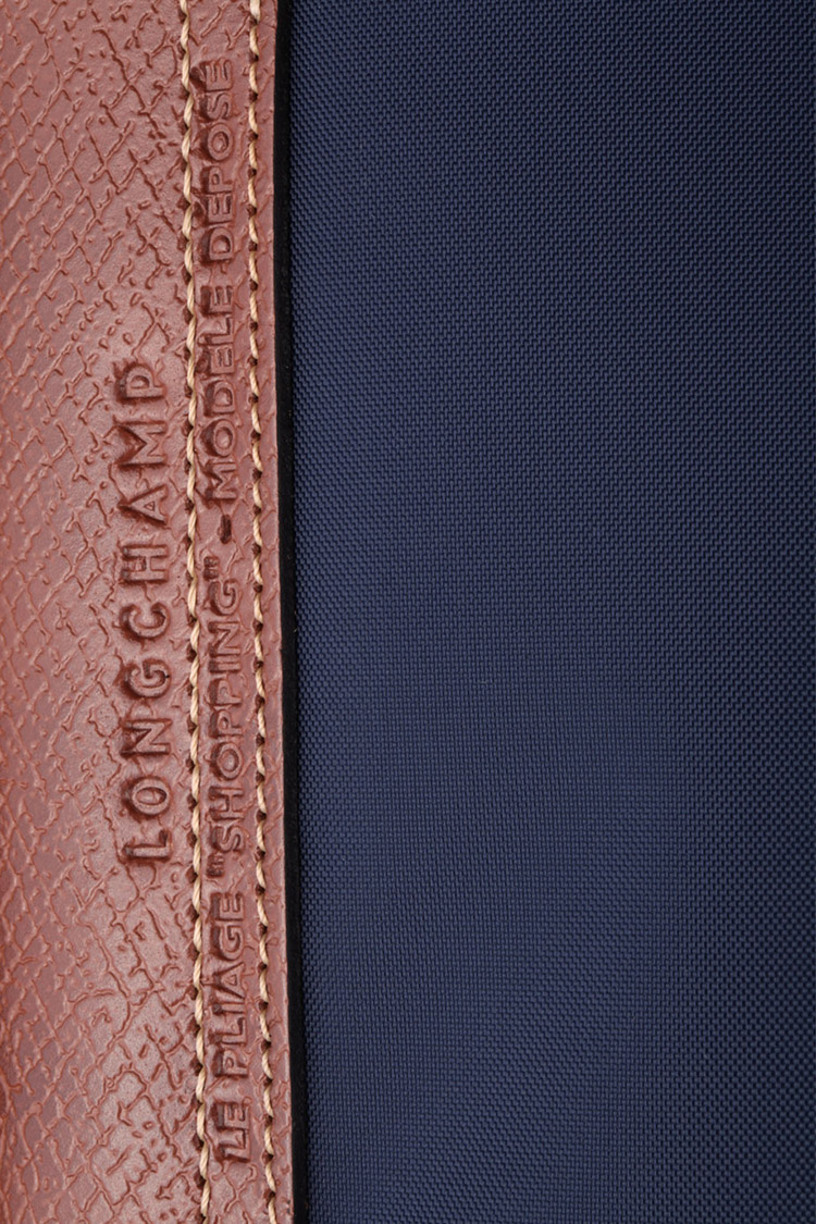 Longchamp/珑骧 海军蓝尼龙折叠 女士中号长柄饺子包 2605 手拎包 单肩包