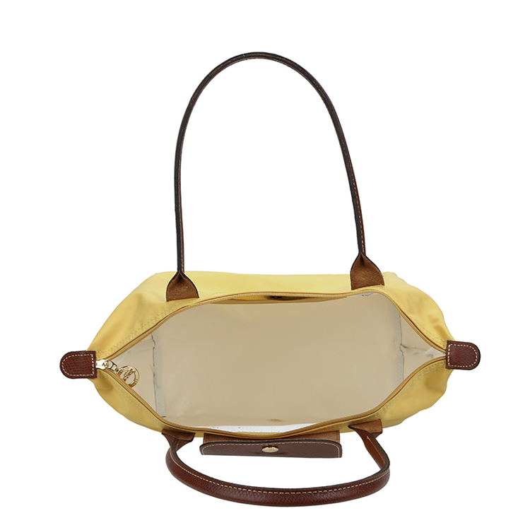 Longchamp/珑骧 女士长柄尼龙折叠包 2605 咖喱色