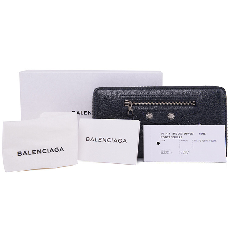 Balenciaga/巴黎世家中性款式机车包钱包羊皮253053 D940N