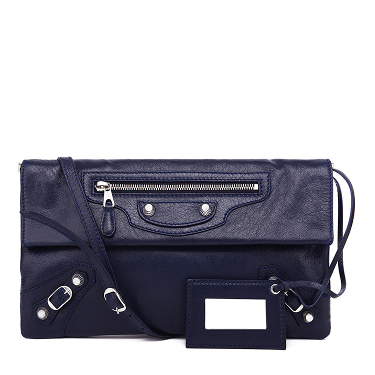 Balenciaga/巴黎世家中性款式机车包羊皮单肩包327079 D94I