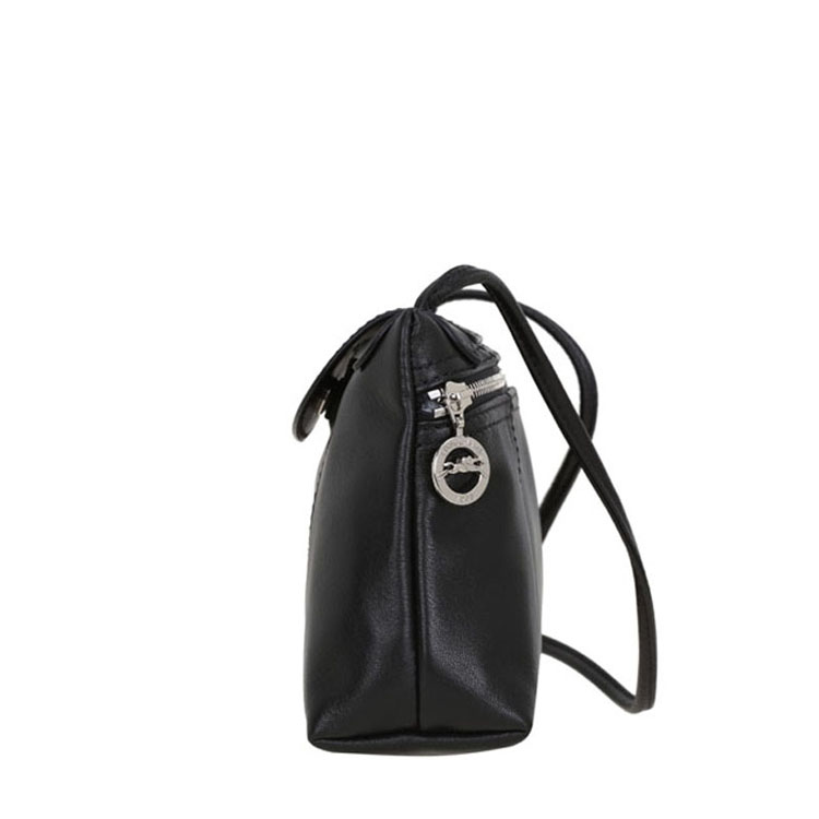 Longchamp/珑骧 女士小羊皮斜挎包 1061 黑色