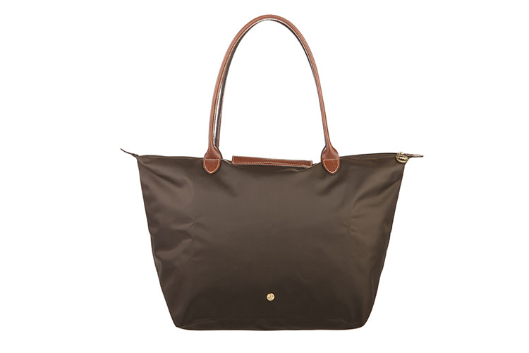 Longchamp/珑骧 女士尼龙折叠 手拎包 女士 单肩包 大号 1899 褐灰色