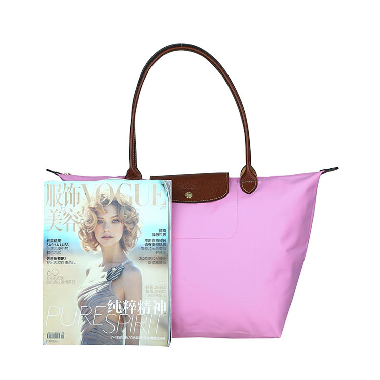 Longchamp/珑骧 女士长柄尼龙折叠包 1899 粉红