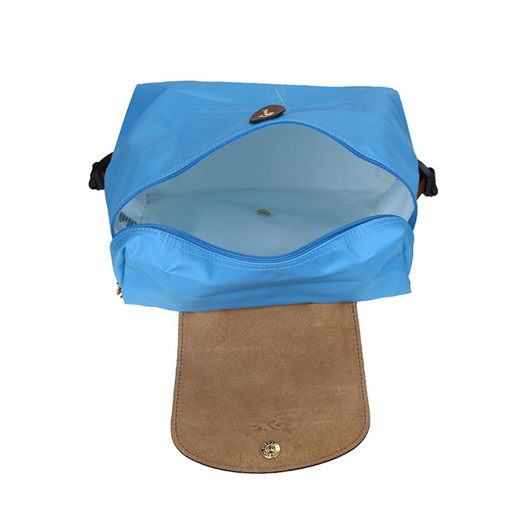 Longchamp/珑骧 女士尼龙折叠双肩包 1699 蓝莓色