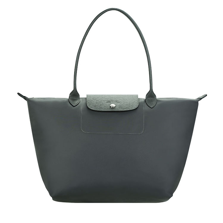 Longchamp/珑骧 女士厚款长柄尼龙包 1899 灰色