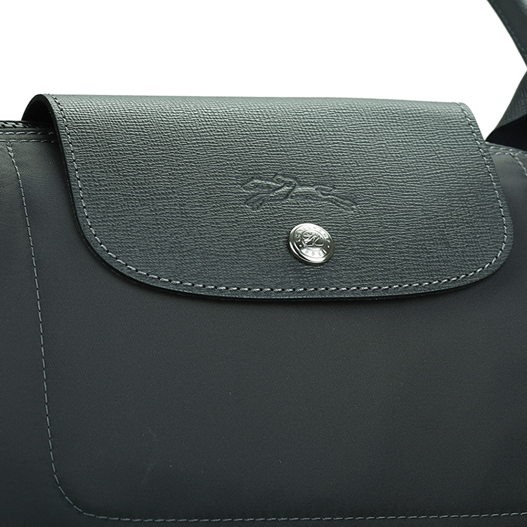 Longchamp/珑骧 女士厚款长柄尼龙包 1899 灰色