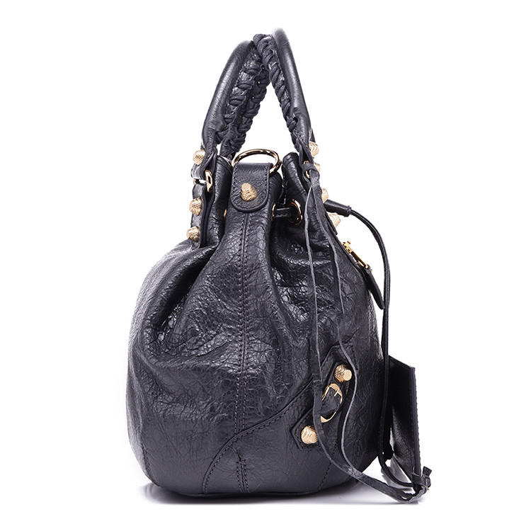 Balenciaga/巴黎世家中性款式机车包羊皮手提包285439 D94JG 1160