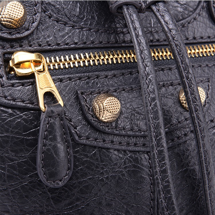 Balenciaga/巴黎世家中性款式机车包羊皮手提包285439 D94JG 1160