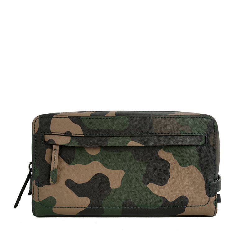 Rebecca Minkoff/瑞贝卡·明可弗Dopp Kit 十字压纹牛皮 化妆包