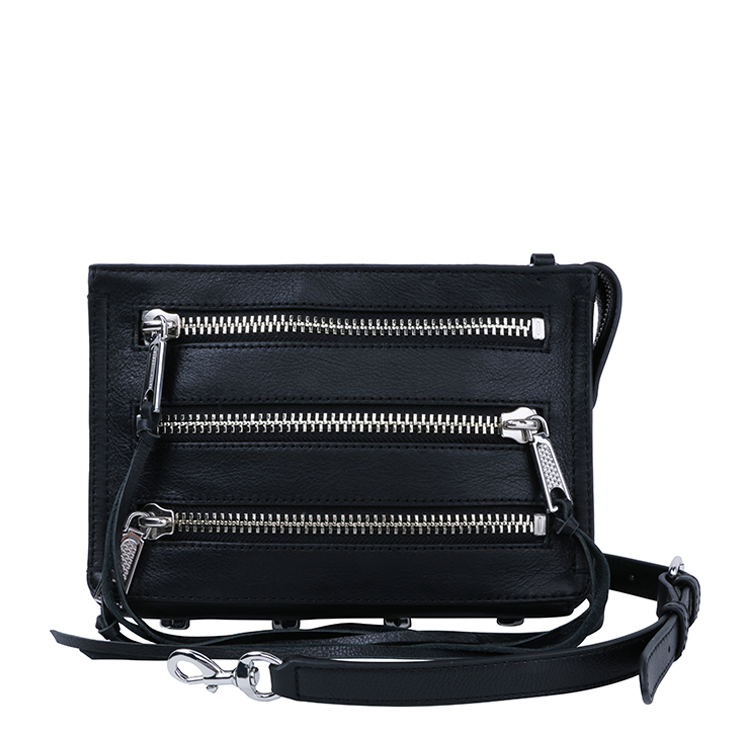 Rebecca Minkoff/瑞贝卡·明可弗 牛皮女士 Moto 3 Zip 单肩 斜挎包