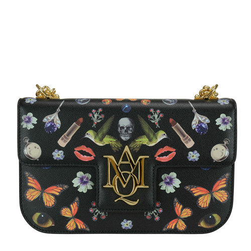 【包税】Alexander McQueen/亚历山大麦昆 女士 牛皮 logo点缀 单肩包 BR