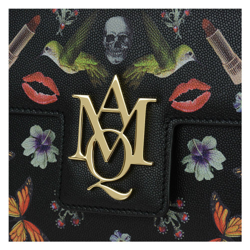【包税】Alexander McQueen/亚历山大麦昆 女士 牛皮 logo点缀 单肩包 BR