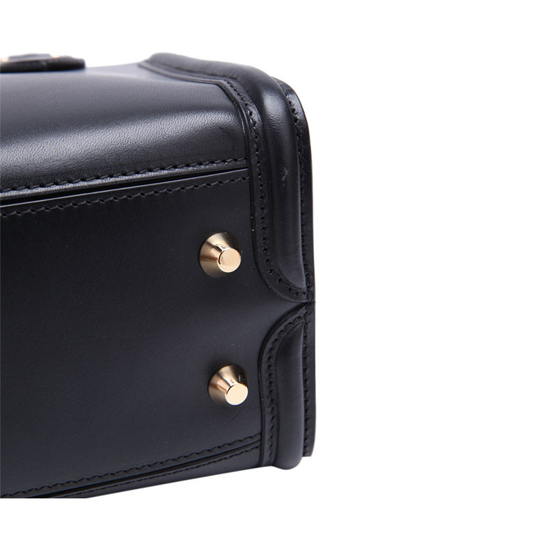 Alexander McQueen/亚历山大麦昆牛皮材质纯色女士手提单肩两用包,440919DNL0G 1000 WOMEN BAG
