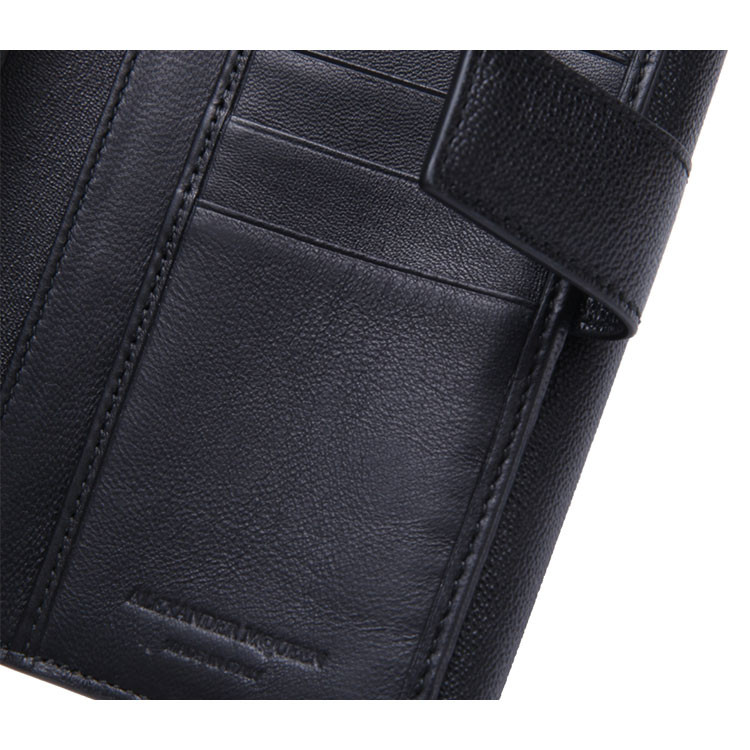 Alexander McQueen/亚历山大麦昆牛皮材质金属字母装饰女士长款钱夹,439195DN10G 1000 WOMEN WALLET